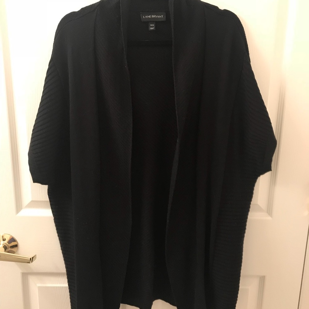 Lane Bryant Short Sleeve Open Front Sweater 18/20